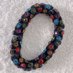 5/$35 Multi Rhinestone Colour Stretchy Bracelet